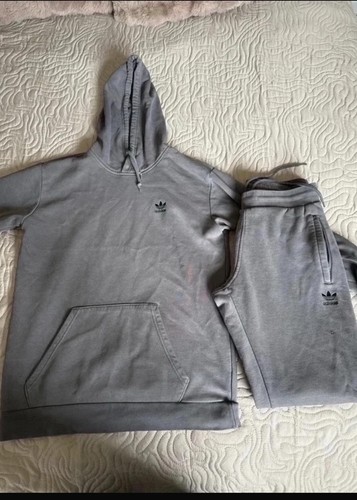 Adidas grey hoodie and joggers - adidas,