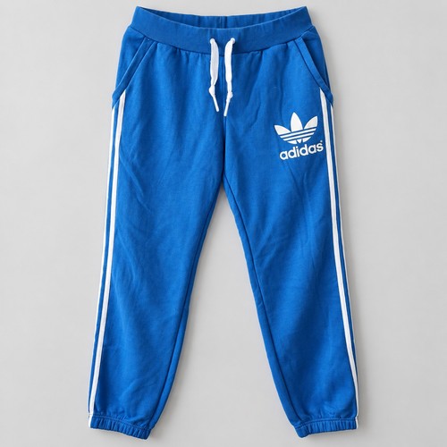Adidas blue trefoil joggers - blue,