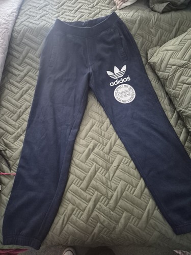Mens navy adidas bottoms - mens, size