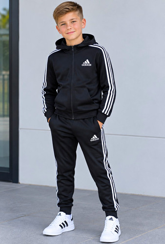 Adidas boys black white - adidas,